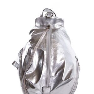 Rebecca Minkoff Metallic Silver Backpack